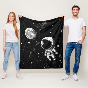 Couverture Polaire Un Astronaut Amusant Dans L'Espace
