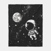 Couverture Polaire Un Astronaut Amusant Dans L'Espace (Devant)
