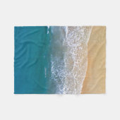 Couverture Polaire Un avec la plage (Devant (Horizontal))