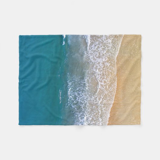 Couverture Polaire Un avec la plage (Devant (Horizontal))