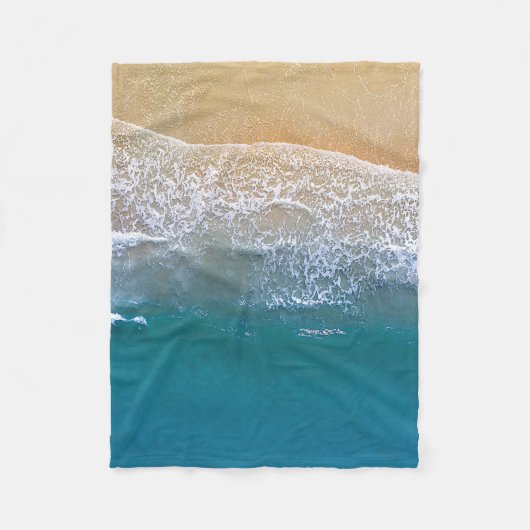 Couverture Polaire Un avec la plage (Devant)