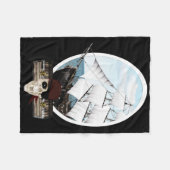 Couverture Polaire Un bateau pirate (Devant (Horizontal))
