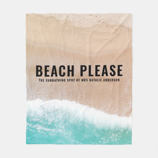 Couverture Polaire Un cadeau d'été pour la plage d'océan  (Devant)