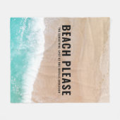 Couverture Polaire Un cadeau d'été pour la plage d'océan (Devant (Horizontal))