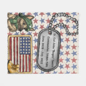 Couverture Polaire Un cadeau militaire unique (Devant (Horizontal))