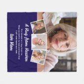 Couverture Polaire Un câlin du ciel Photo Memorial Keepsaké (Devant (Horizontal))