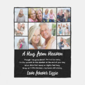 Couverture Polaire Un câlin du ciel Photo Memorial Keepsaké (Devant)