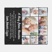 Couverture Polaire Un câlin du ciel Photo Memorial Keepsaké (Devant (Horizontal))