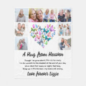 Couverture Polaire Un câlin du ciel Photo Memorial Keepsaké (Devant)