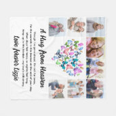 Couverture Polaire Un câlin du ciel Photo Memorial Keepsaké (Devant (Horizontal))