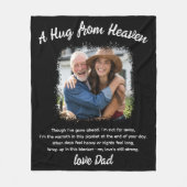 Couverture Polaire Un câlin du ciel Photo Memorial Keepsaké (Devant)