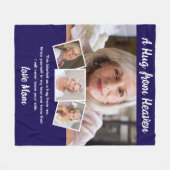 Couverture Polaire Un câlin du ciel Photo Memorial Keepsaké (Devant (Horizontal))