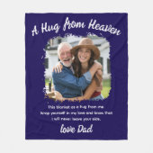 Couverture Polaire Un câlin du ciel Photo Memorial Keepsaké (Devant)