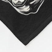 Couverture Polaire Un Cardio Espalda. Calaca Con Flores Rosas (Coin)