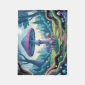 Couverture Polaire Un champignon violet (Devant)