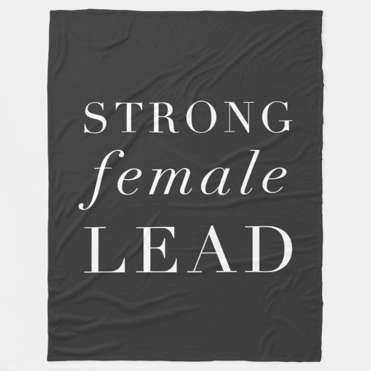 Couverture Polaire Un chef féminin fort | Cadeau unique pour l'actric (Devant)