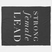 Couverture Polaire Un chef féminin fort | Cadeau unique pour l'actric (Devant (Horizontal))