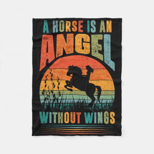 Couverture Polaire Un Cheval Est Un Angle Sans Ailes (Devant)