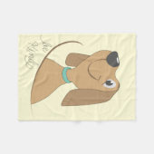 Couverture Polaire Un chien en forme (Devant (Horizontal))