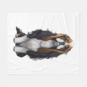 Couverture Polaire Un chien mignon, le roi Charles Spaniel (Devant (Horizontal))