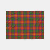 Couverture Polaire Un clan écossais brûle le Tartan Plaid (Devant (Horizontal))