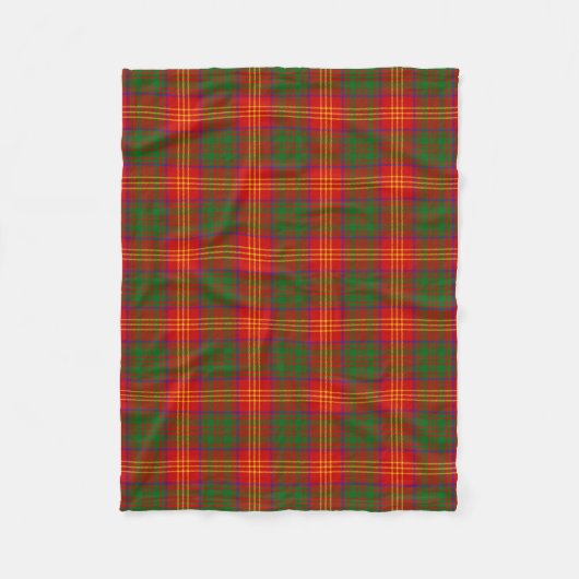 Couverture Polaire Un clan écossais brûle le Tartan Plaid (Devant)