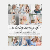 Couverture Polaire Un Collage De Photos Modernes En Mémoire Amoureuse (Devant)