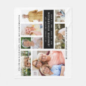 Couverture Polaire Un Collage De Photos Modernes En Mémoire Amoureuse (Devant)