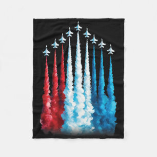Couverture Polaire Un Combat Jette Le Drapeau Américain Pour 4 juille