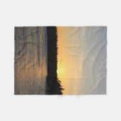 Couverture Polaire Un coucher du soleil gelé (Devant (Horizontal))