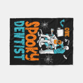 Couverture Polaire Un Dentiste Éffrayant Craindre Dental Halloween Sq (Devant (Horizontal))