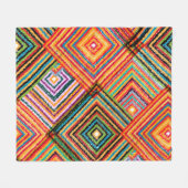 Couverture Polaire Un design de patchwork motif transparent. Rangeur (Devant (Horizontal))