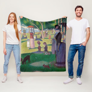 Couverture Polaire Un dimanche après-midi à La Grande Jatte, Seurat