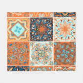 Couverture Polaire Un ensemble d'ornements, carreaux de céramique. Mo (Devant (Horizontal))