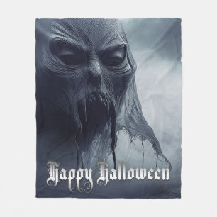 Couverture Polaire Un fantôme noir dans un paysage désarmé - Hallowee