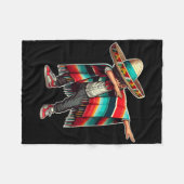 Couverture Polaire Un Garçon Mexicain Dabbing Poncho Funny Cinco De M (Devant (Horizontal))