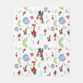 Couverture Polaire Un garçon Motif volant en blanc (Devant)