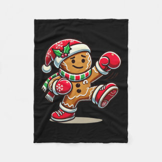 Couverture Polaire Un homme en pain d'épices qui joue en boîte thaïla