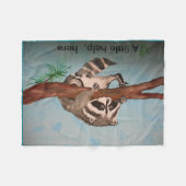 Couverture Polaire Un jet d'ouatine, poster de animal (Devant (Horizontal))