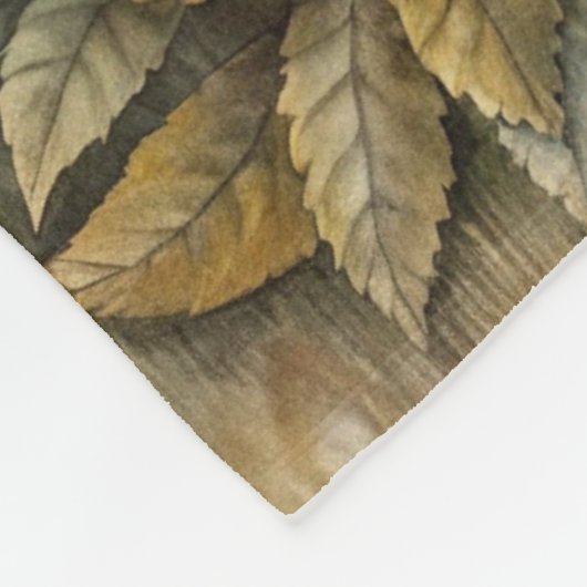 Couverture Polaire Un joli hérisson en forêt (Coin)