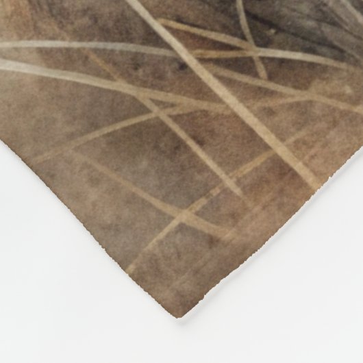 Couverture Polaire Un joli lièvre en forêt (Coin)