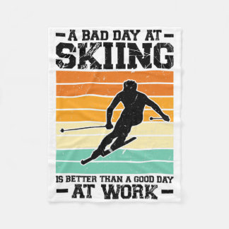 Couverture Polaire Un Jour D Au Ski Est Meilleur Sport