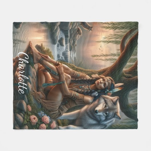 Couverture Polaire Un lien paisible avec la nature (Devant (Horizontal))