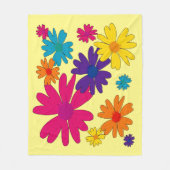 Couverture Polaire Un lit fleuri de fleurs marguerites (Devant)