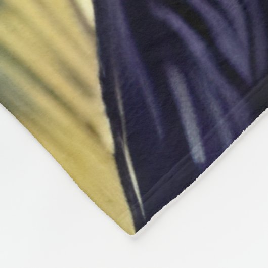 Couverture Polaire Un loup dans la nuit étoilée (Coin)