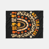 Couverture Polaire Un Merci Maître Thanksgiving Rainbow Leopard (Devant (Horizontal))