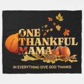 Couverture Polaire UN MERCI MAMA MOM élégant Thanksgiving (Devant (Horizontal))