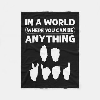 Couverture Polaire Un monde où l'on peut être n'importe quoi "être ge