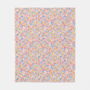 Couverture Polaire Un motif vibrant et coloré de petits