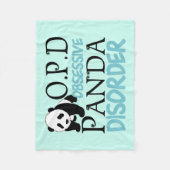 Couverture Polaire Un Panda Obsessif Mal Trouble (Devant)